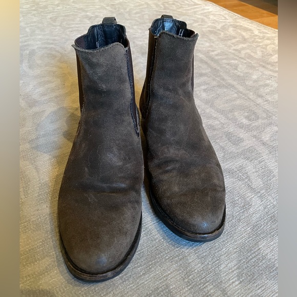 Thursday Boot Company Duchess dark olive brown suede chelsea boots Size 5.5 - Picture 7 of 11